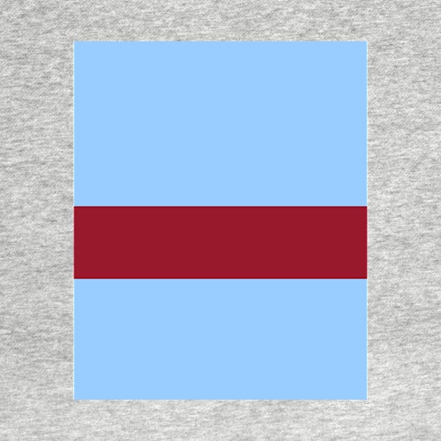 West Ham 1901 - 03 Sky Blue and Claret Hoop by Culture-Factory